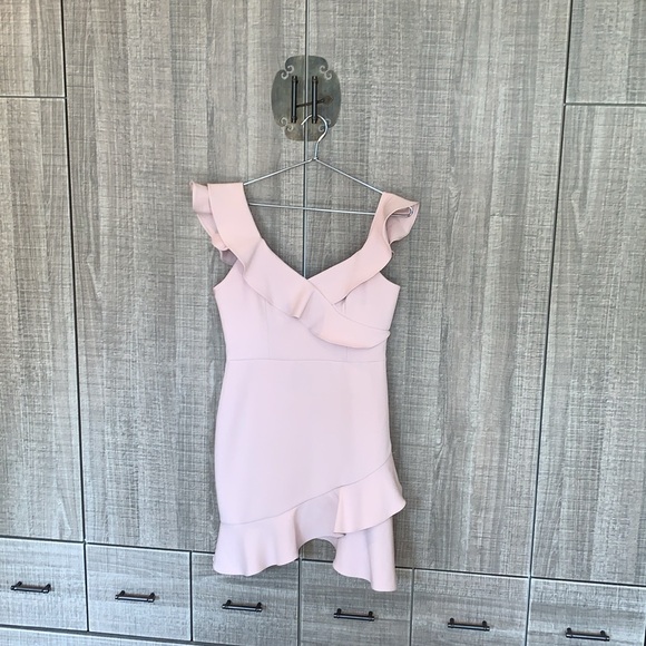 BCBG MAXAZRIA Malik Asymmetrical Ruffle Dress - Picture 14 of 15